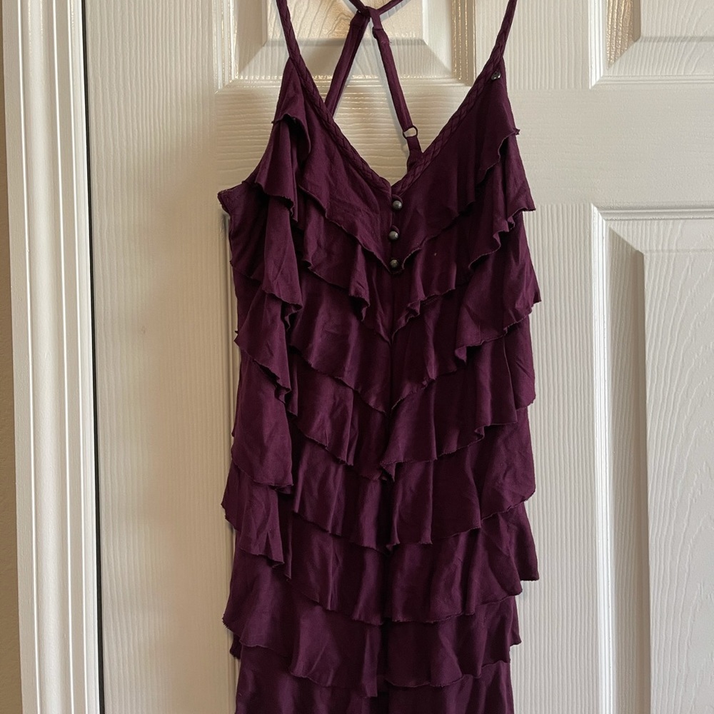 Ruffle blouse.